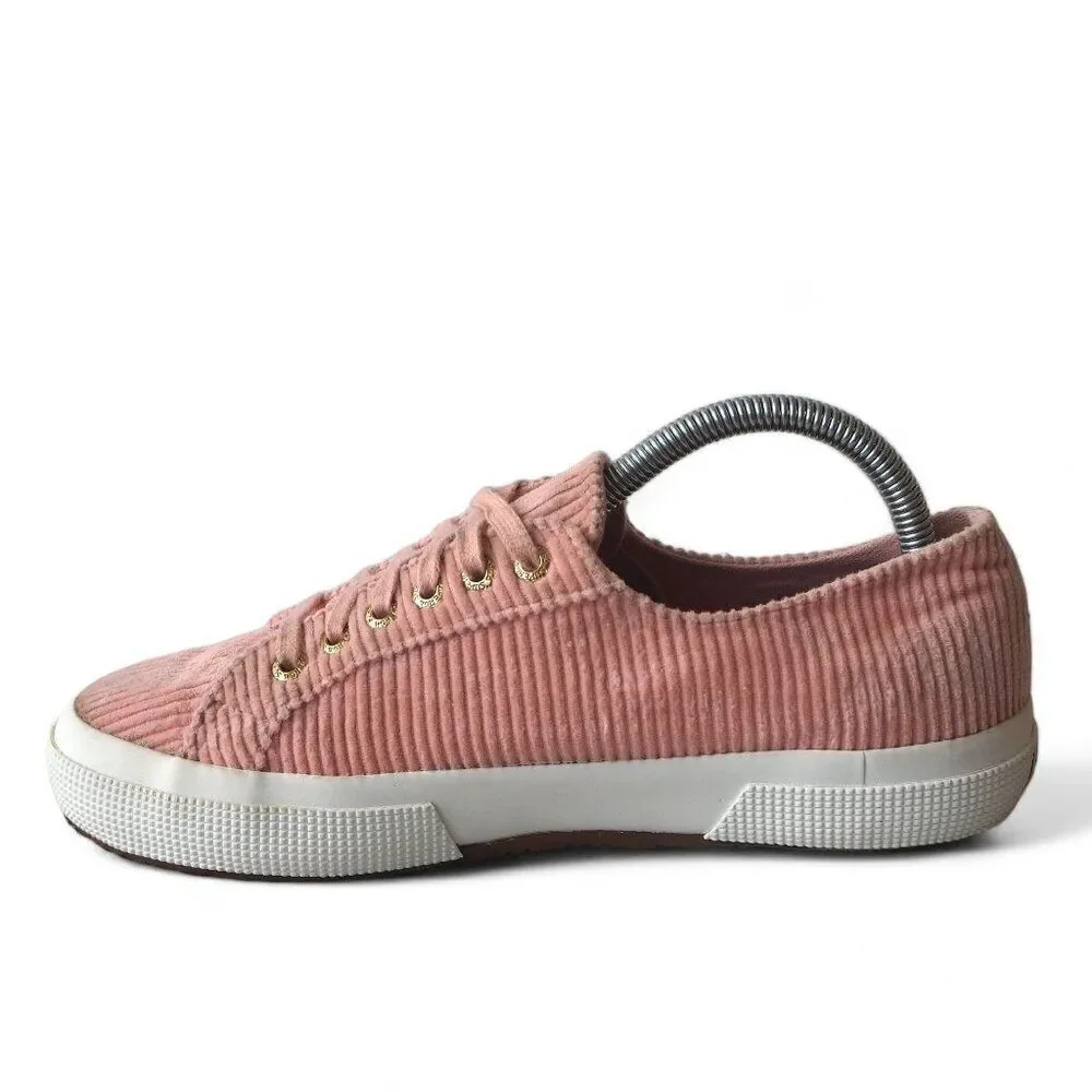 Superga x‎ Something Navy 2750 Corduroy Casual Sneakers Dusty Pink Women's 9